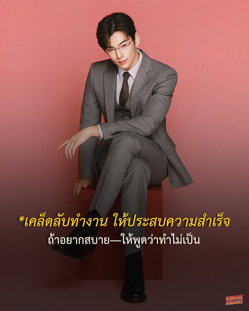 KomsakAddams's tweet photo. ความสำเร็จ บางครั้งก็ไม่ต้องใช้ความอดทนนะคะ แค่พูดมันออกมาค่ะ https://t.co/o9Flkzjbis