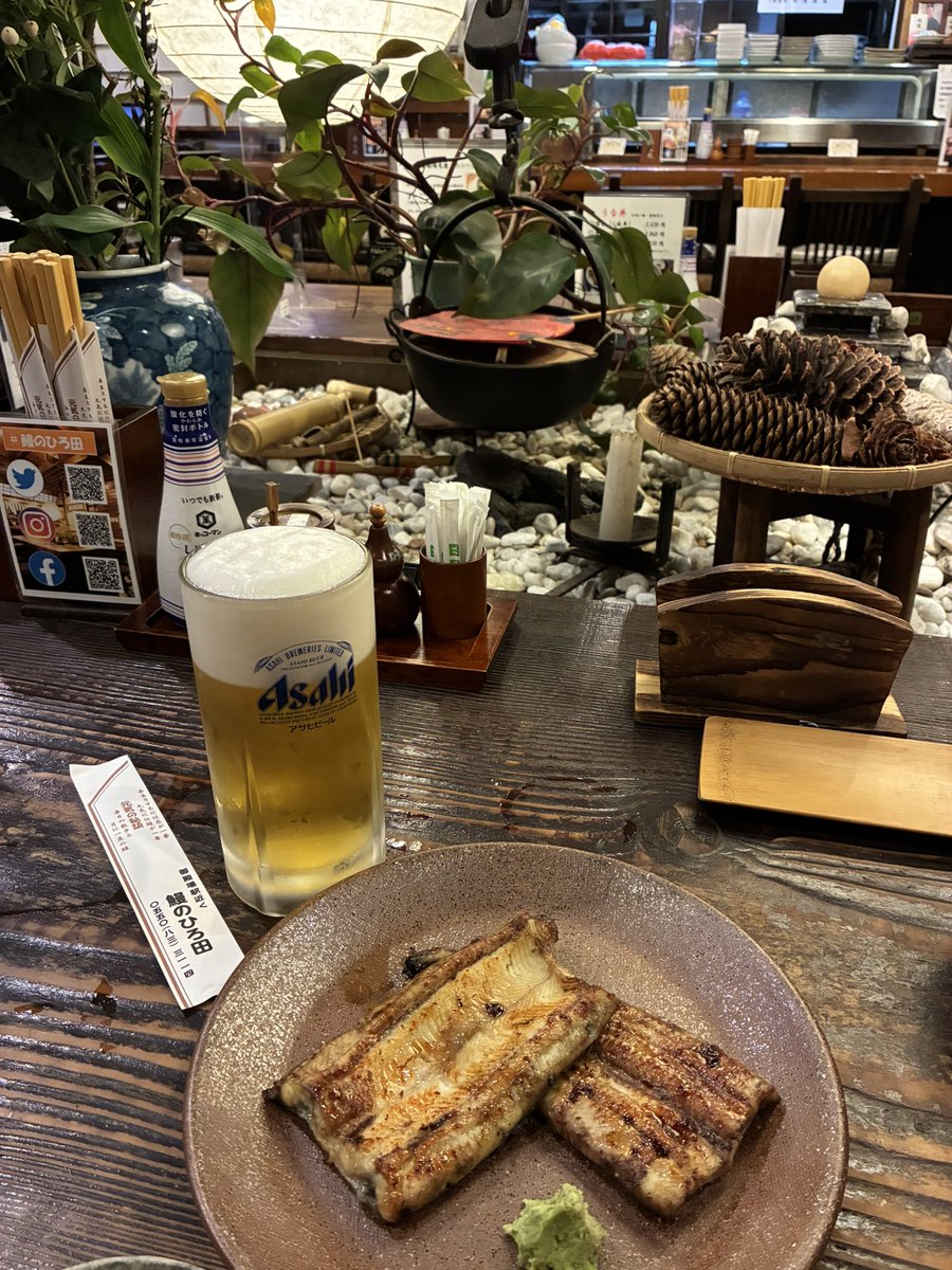 readytofly_ryo's tweet photo. サロマ湖から体力が回復しない〜
神戸もハズレたし…
暑いからねぇ🫠モチベも溶けたか？

#うなぎなう
#鰻のひろ田 https://t.co/ofPjhON0X7