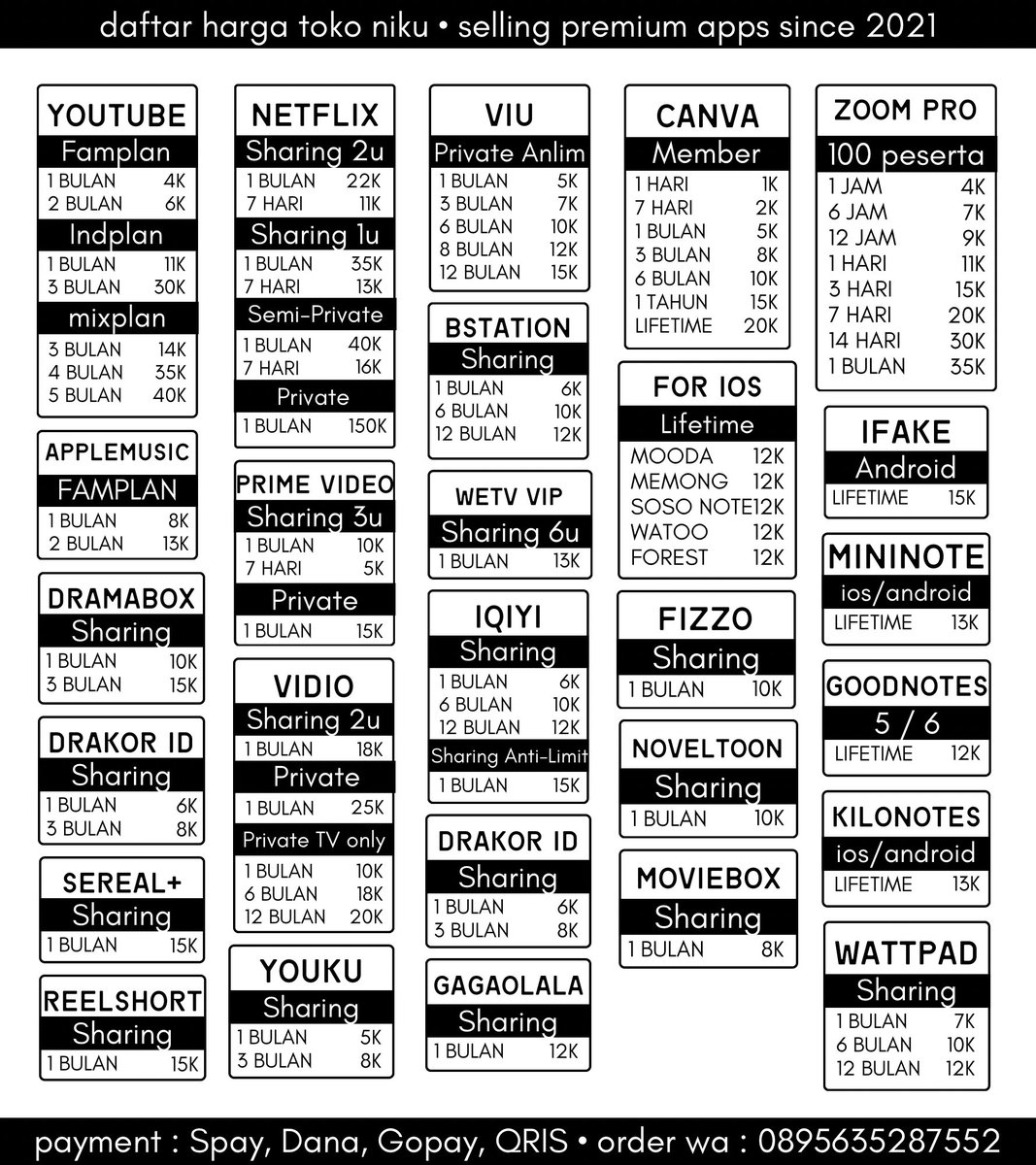 streamying's tweet image. mau mutualan !!!
btw aku yapping sambil jualan ya hehe

🎧
— netflix canva capcut pro viu iqiyi bstation dramabox reelshort youtube prem dazzcam oldroll remini zoom pro getcontact, dll.