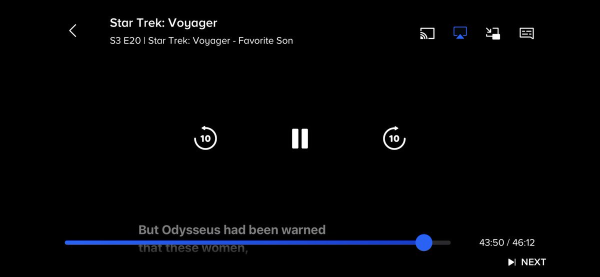 _deepspacedyke's tweet photo. Paramount won’t let me screenshot😡😡 but this ep speaks for itself!! https://t.co/9A63SSp9FF