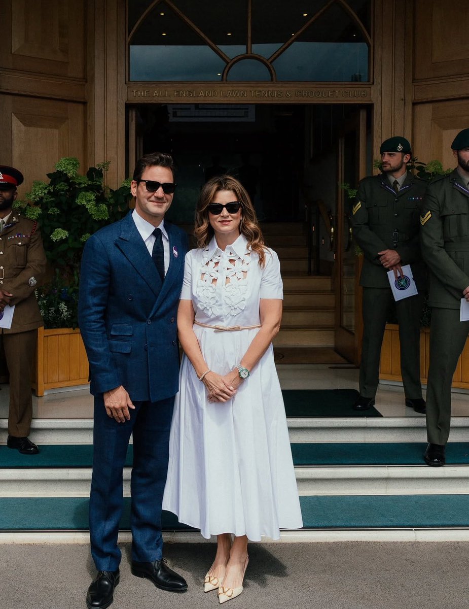 These photos of Roger and Mirka at Wimbledon healed me