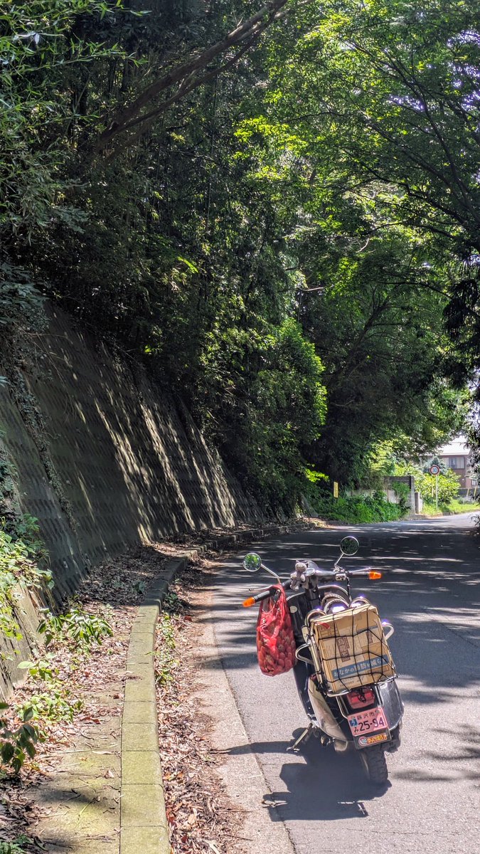 今日はXSに乗りたかったけど買い物が多い日は無理です。

隆さーん！賞味期限が切れたざる麺にしますよ〜！