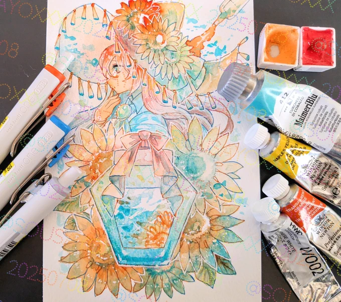 【ヒマワリ魔女のインク】 #きらめく文具と画材展
