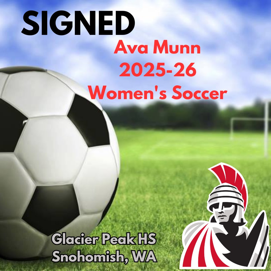 EvCC_Trojans's tweet image. Trojan Athletics Welcomes 2025-26 Women’s Soccer LOI Signee ~ Ava Munn from Glacier Peak High School to Everett CC, Trojan Soccer and #TrojanNation!