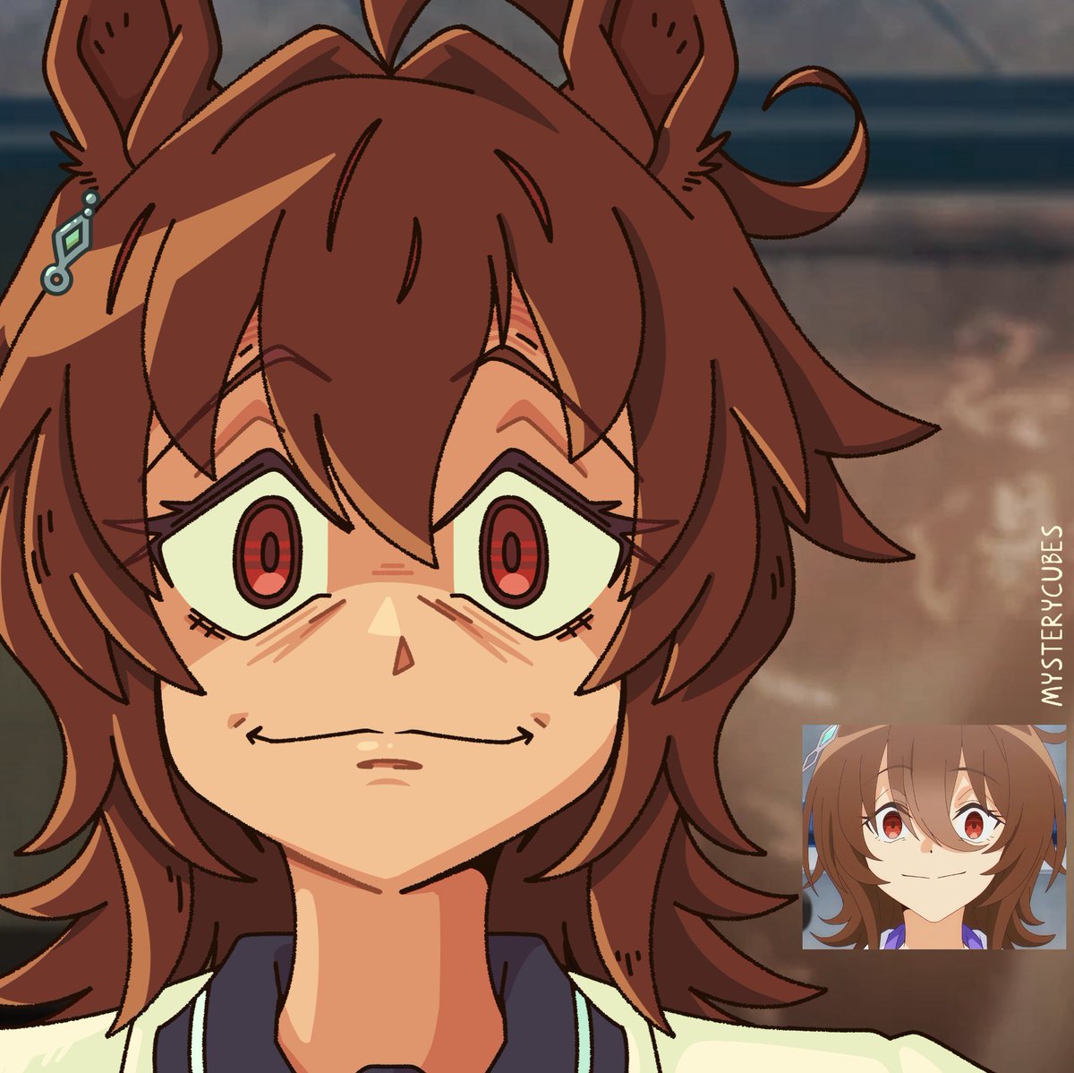 mysterycubes's tweet image. how my tachyon watches me hit that 56% fail rate friendship training during summer camp