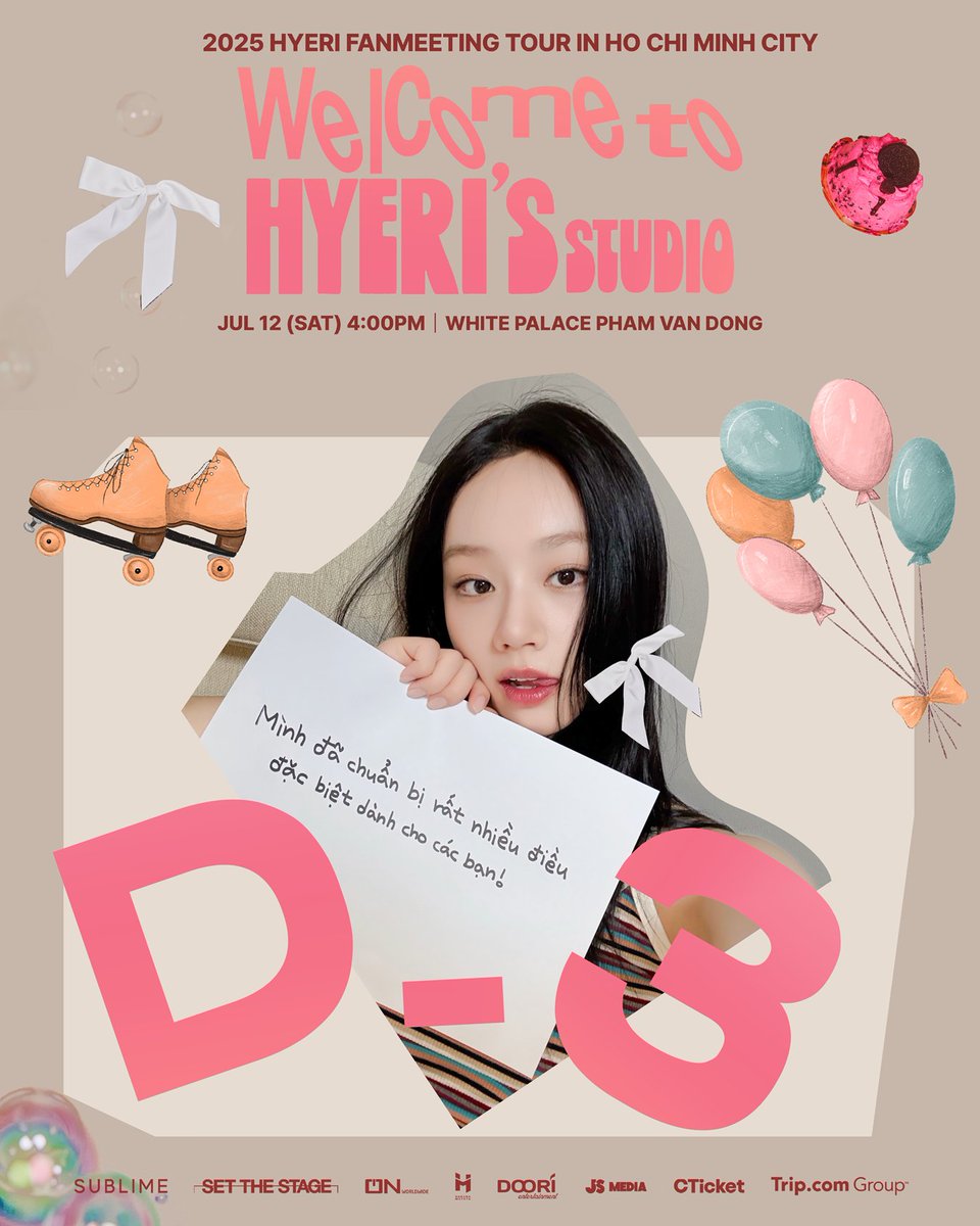 The day to meet HYERI is gettting really close, has everyone got the tickets yet ?😋
Make sure to be there and enjoy all the amazing performances from HYERI together 💕🎀

🔗 Hurry up and get tickets here 👇🏻
CTicket.vn ：cticket.vn/en/event/2025-…

2025 HYERI FANMEETING