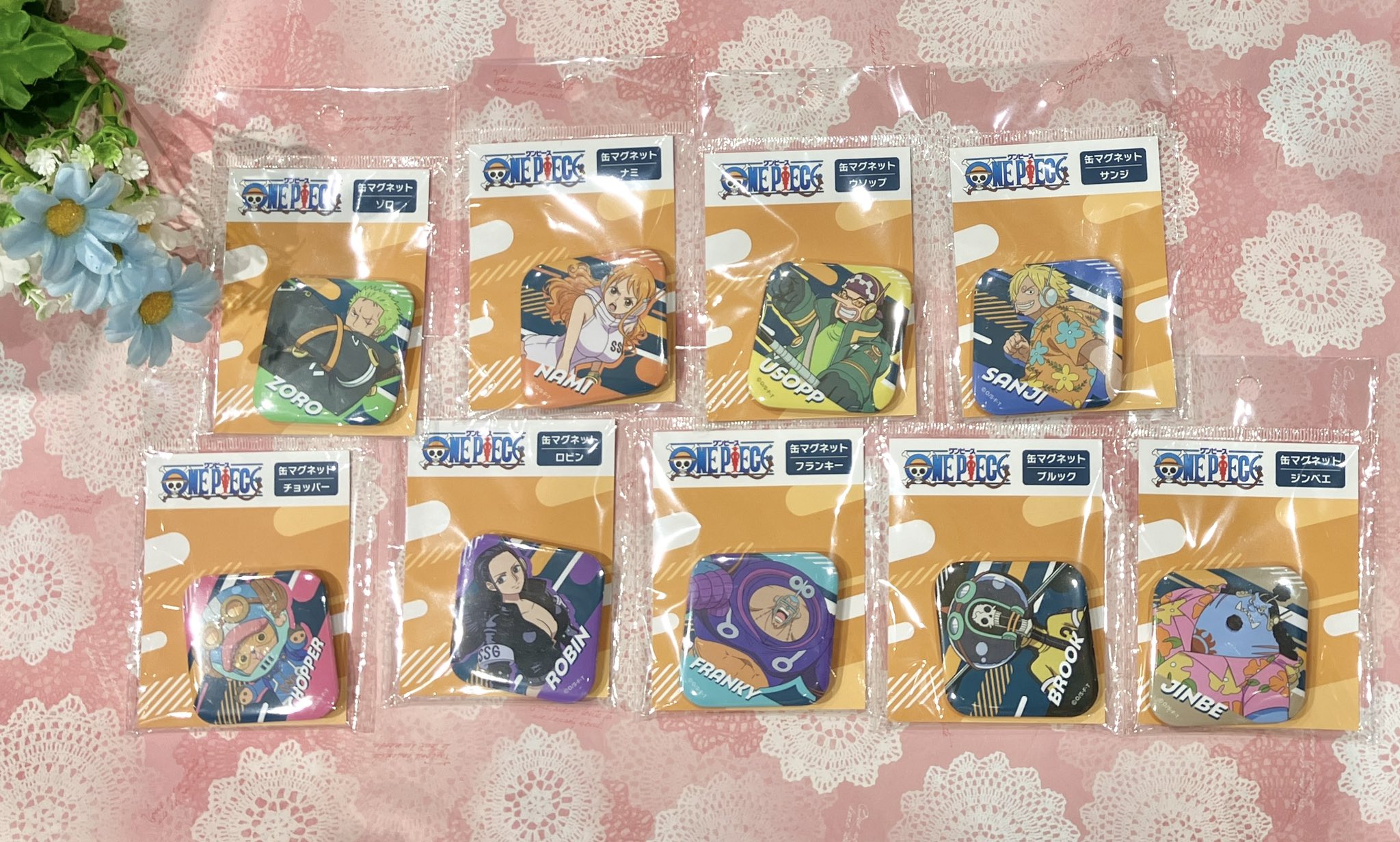 ワンピース 缶マグネット 温泉 サンジ ウソップ ONE PIECE 麦わらストア お台場店 on X: 