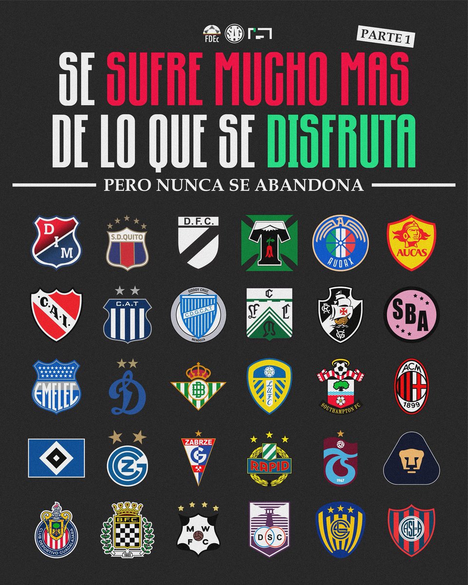 ⚽️❤️ Se sufre bastante, se disfruta poco, pero jamás se abandona (Parte 1)

Clubes con hinchadas realmente fieles que pasan más malas que buenas: