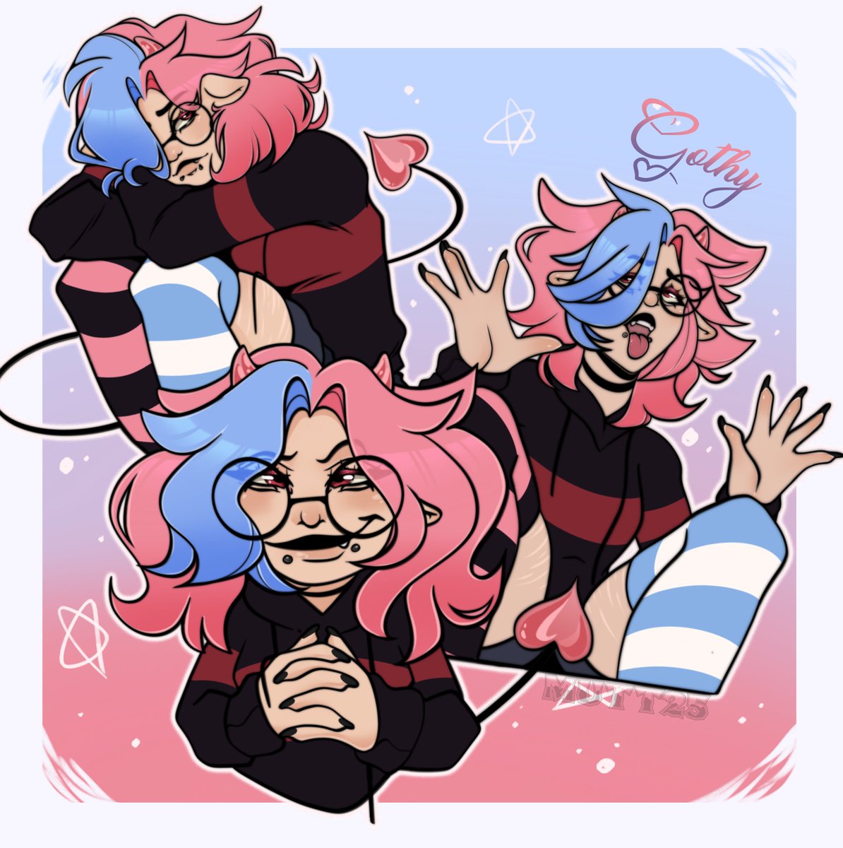 Gothy Character sheet
Commissions are Open if you are interested in one of these!