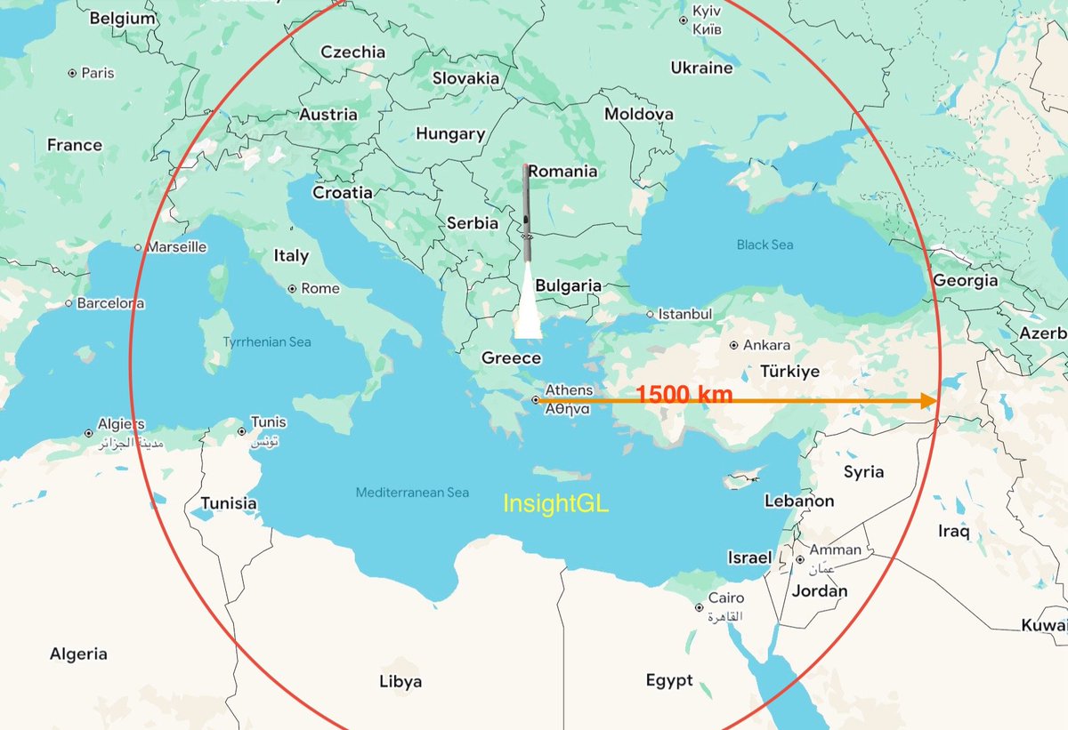 -#India to supply its Long-Range Land Attack Cruise Missile (LR-LACM) to #Greece 
-Terrain hugging
-1500 km range
-Nuclear &amp; conventional warhead 
-It covers almost all of #Turkey