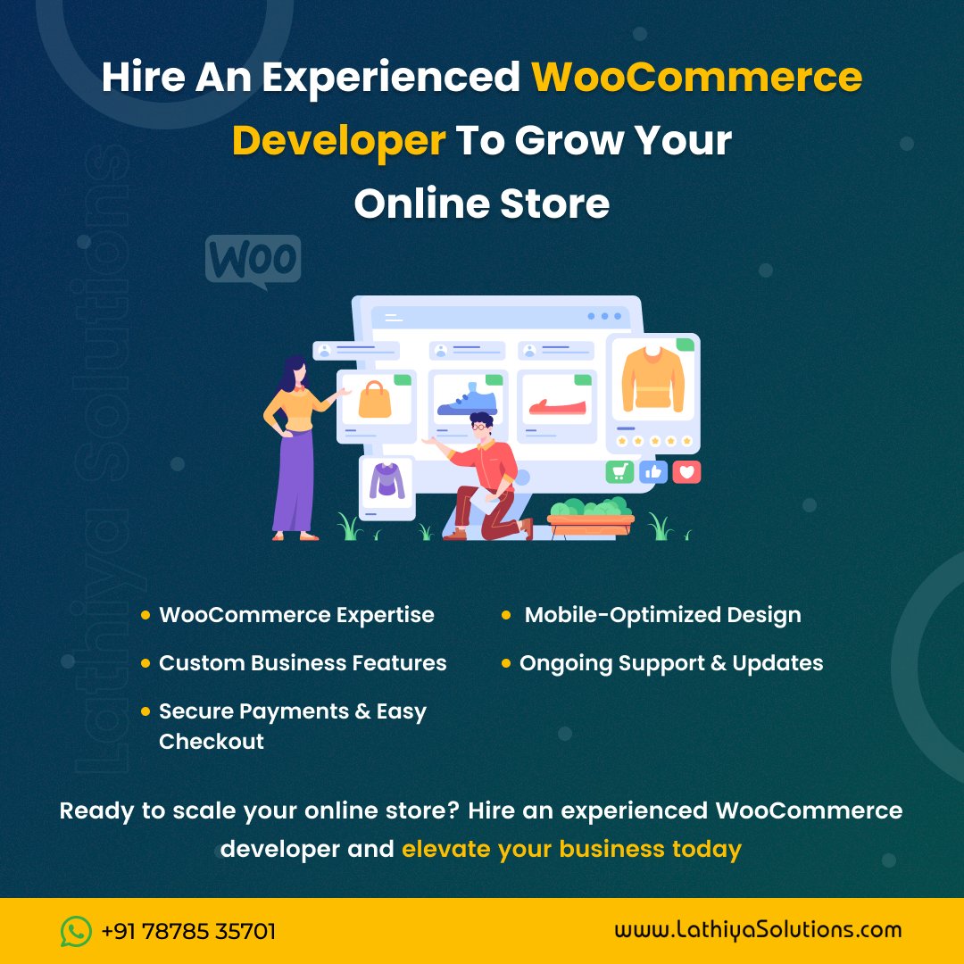 lathiyasolution's tweet image. 🚀 Grow your online store with an expert WooCommerce developer from Lathiya Solutions!
✅ Custom design
✅ Mobile-optimized
✅ Secure &amp;amp; SEO-ready
📩 Start today: lathiyasolutions.com/woocommerce-de…
#WooCommerce #LathiyaSolutions