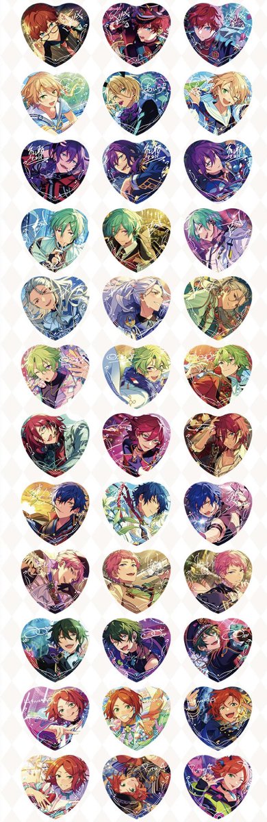あんスタ 漣ジュン 傾心ハート缶バッジ 31点 ② あんスタ中国グッズ代行minaplex