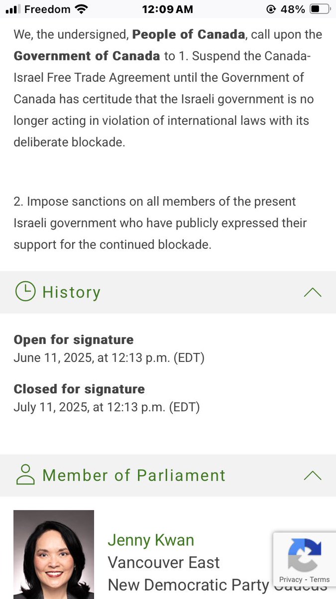 🚨 Petition to the Government of Canada 🇨🇦

Canadians and residents of Canada please sign. It’s open to sign until noonish July 11. So go now!

ourcommons.ca/petitions/en/P…

(and remember to check your email to *confirm* your signature!)