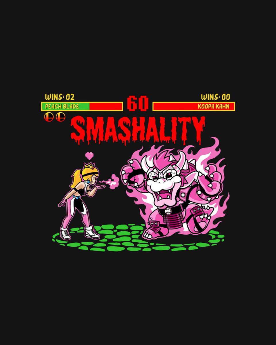 THE DAILY | “Smash Kombat” by #demonigote starts at just $13 today only at #TeeFury! ⚡
loom.ly/GI24A14 

#tshirts #teefury #merch #gamingtshirts #apparel #artstagram #tshirtoftheday #artofinstagram #instaartist #gaming #fighting #adventure #classic #movies #smashing