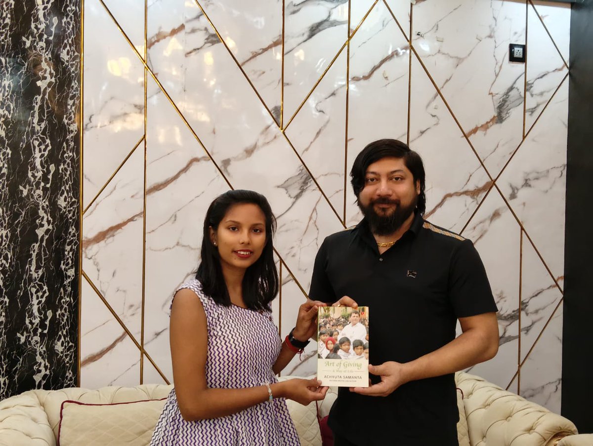 Heartfelt thanks to Mr. Nishit Pramanik, Former Minister of State for Home Affairs of India, for warmly receiving the Art of Giving book.

Their joyful response, meaningful reflections, and deep appreciation for the philosophy and our Founder, Dr. Achyuta Samanta, inspire us