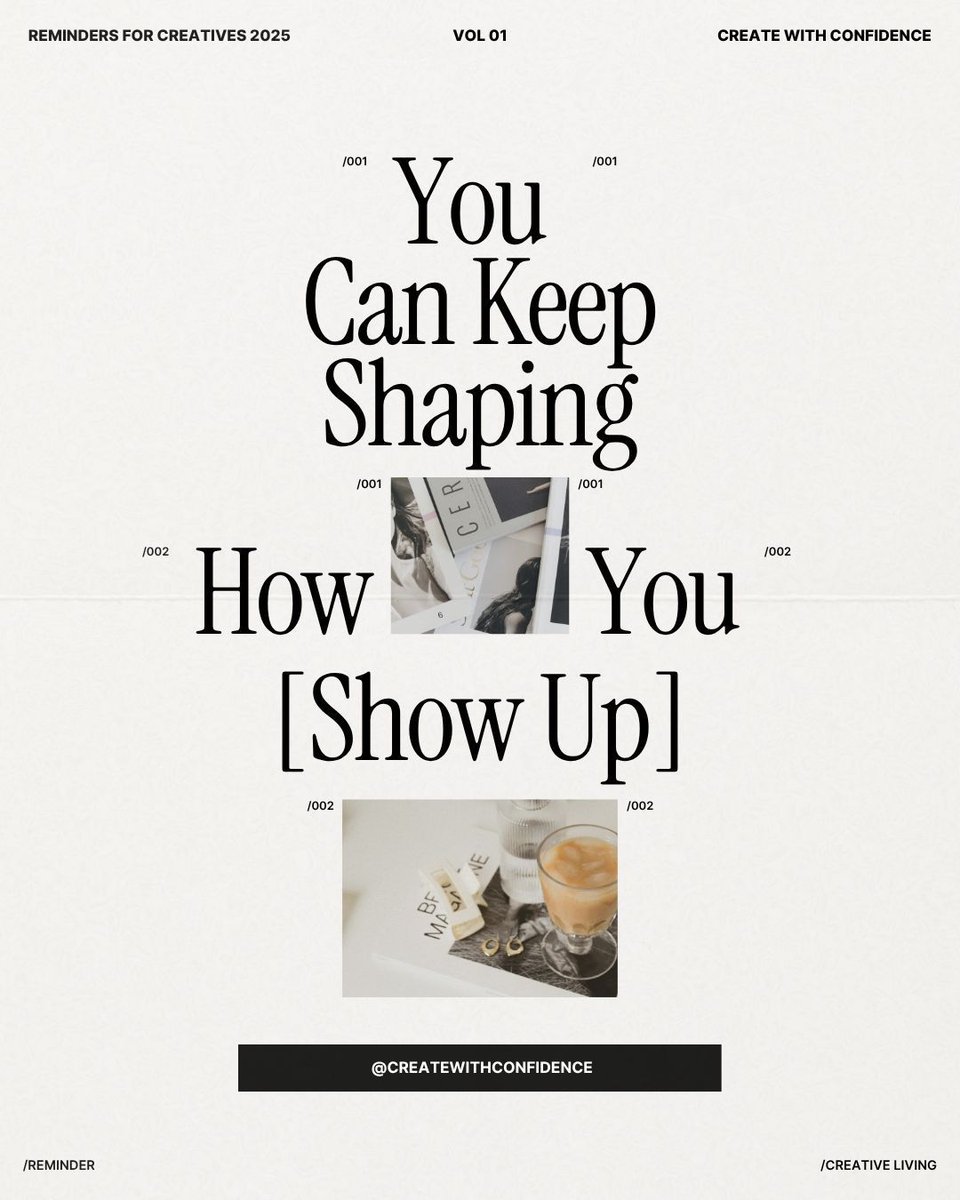 CreateWithConfi's tweet image. You don’t have to create to perform.
You can create to connect.
To process.
To lead.
To stay present.

The world will keep shifting, but you can keep shaping how you show up.