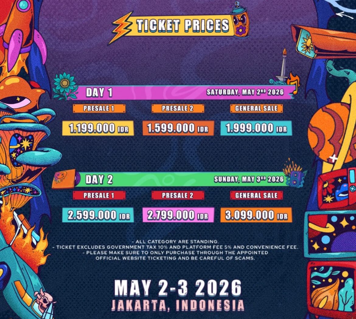 XtremeMerch's tweet photo. Informasi harga tiket Hammersonic 2026. https://t.co/FolQ35dkbw
