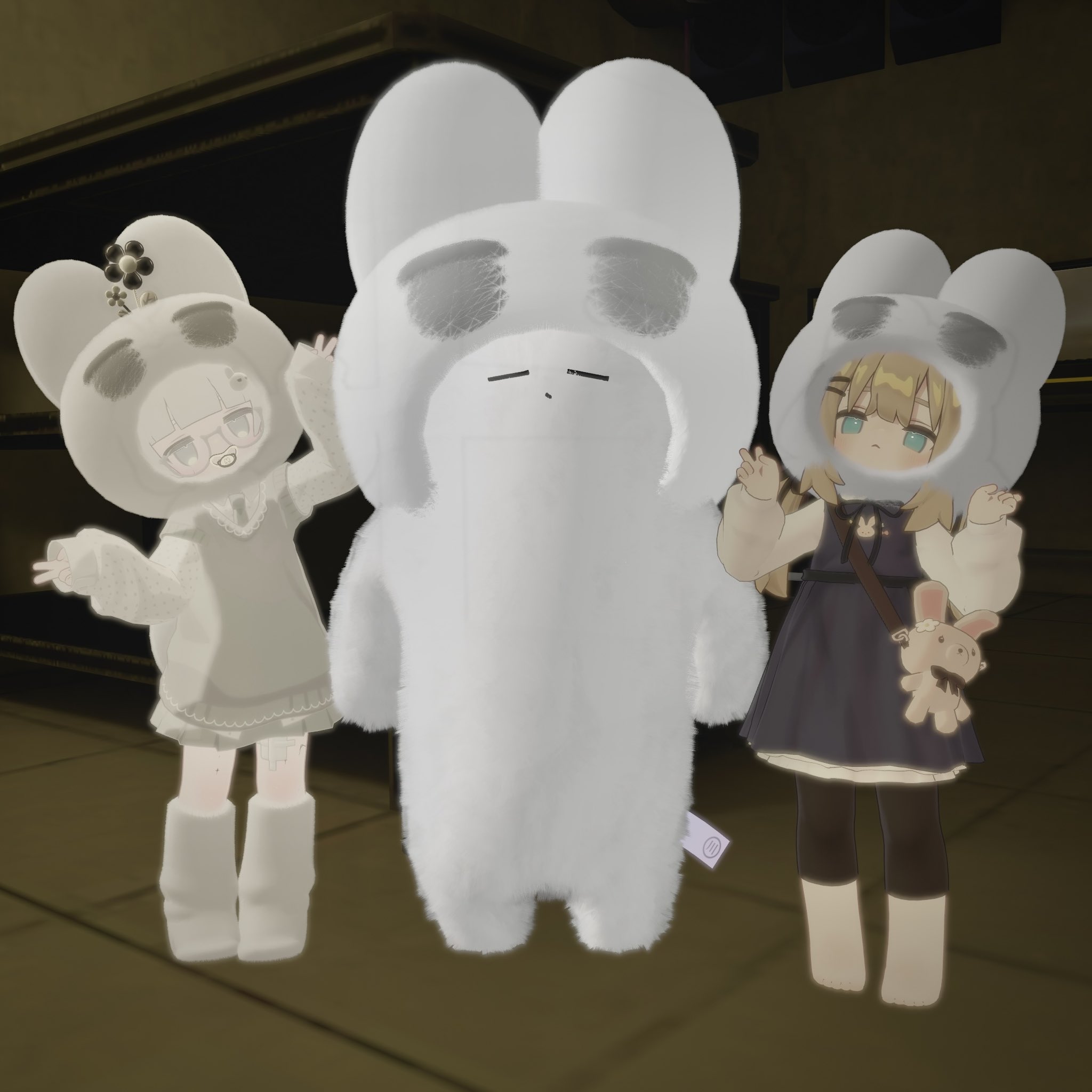 うさぎ様 MCM 新品同様 ラビット ドール レザー ぬいぐるみ ウサギ