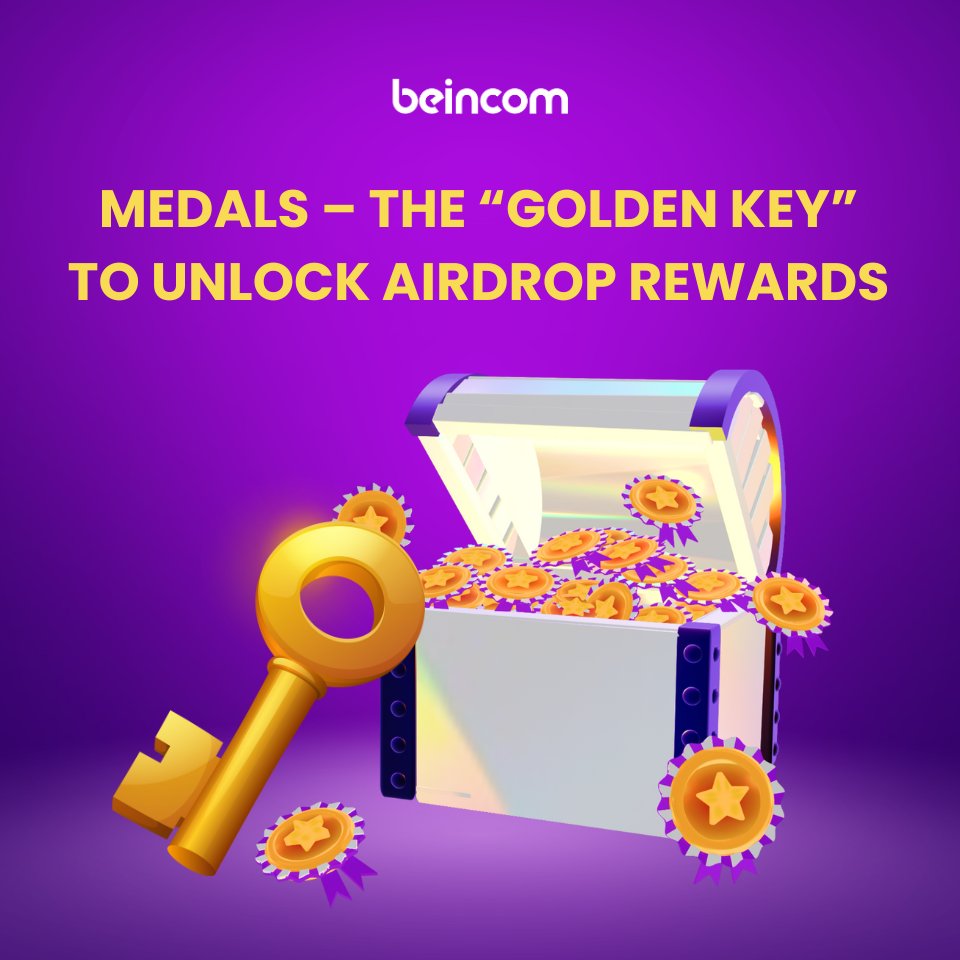 BeincomOfficial's tweet photo. Medals – the golden key to unlocking Airdrop rewards
At Beincom, your monthly $BIC rewards depend on the number of Medals you’ve earned — through quests, interactions, referrals, and community building.
Each month, 5 million $BIC is distributed based on your share of total Medals across the platform. But does earning more Medals always mean bigger rewards?
Understanding the system helps you ask not just “How much did I get this month?” but “Why — and what should I do next?”
👉 Dive into the full breakdown: https://t.co/KcorQZ6h9a
Earning Medals today is how you invest in long-term rewards tomorrow.
#Beincom #AirdropBIC #BICToken