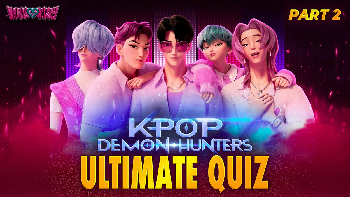 VISUALLYNOTSHY's tweet photo. KPOP DEMON HUNTERS QUIZ PART 2 is OUT NOW! 🩵🩷💜

https://t.co/rKEIzo5rfH

#KPOPDemonHunters #RUMI #ZOEY #MIRA #KPOP #VISUALLYNOTSHY #HUNTRIX #KDH #2025 #QUIZ #SajaBoys #JINU #MYSTERY #ROMANCE #BABY #ABBY https://t.co/4m0zxEAomZ