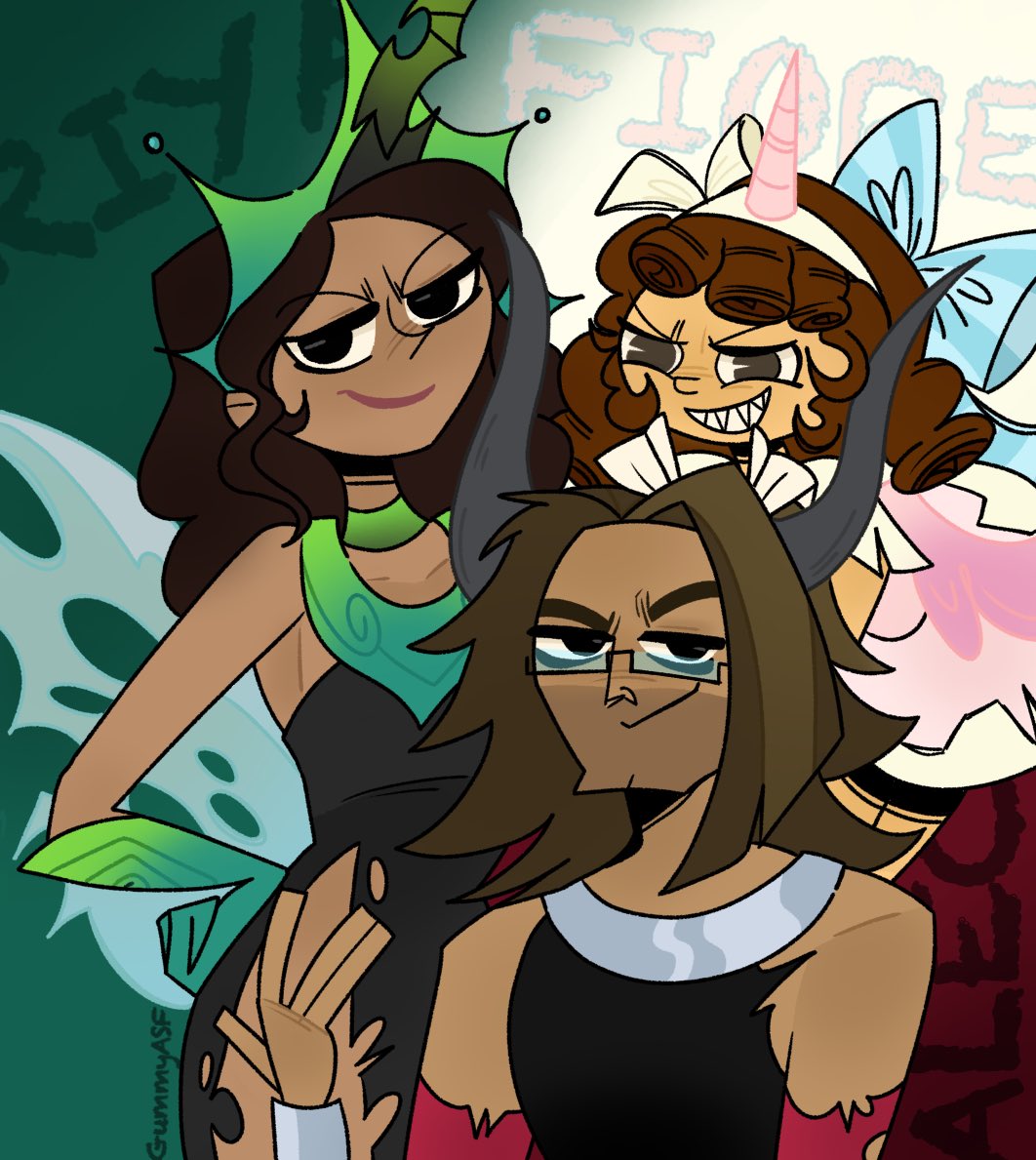 GummyASF_'s tweet image. Aleriya + Fiore as Tirek, Chrysalis, &amp;amp; Cozy Glow 🐴💥 Inspired by @NwnPie #dctwt