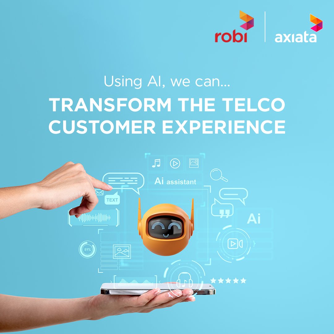 Axiata (@axiata) on Twitter photo In Bangladesh, <a href="/TweetRobi/">Robi Axiata Limited</a> has launched a customised generative AI chatbot to deliver more efficient and personalised customer service — an example of the positive outcomes we’re driving through our AxiataAI programme: tinyurl.com/m56e5sht
#ThisIsAxiata In Bangladesh, <a href="/TweetRobi/">Robi Axiata Limited</a> has launched a customised generative AI chatbot to deliver more efficient and personalised customer service — an example of the positive outcomes we’re driving through our AxiataAI programme: tinyurl.com/m56e5sht
#ThisIsAxiata