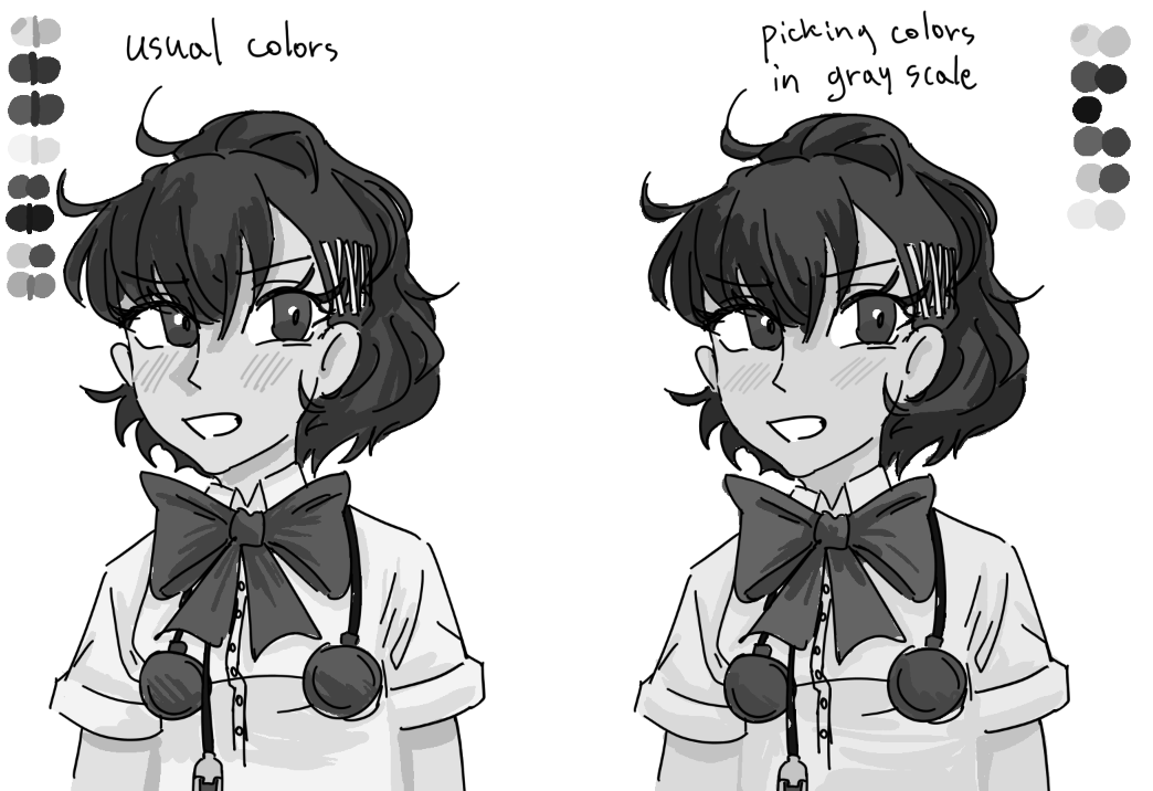 chervofthevoid's tweet image. tried to pick colors in grayscale and it didn't go so well LMAO