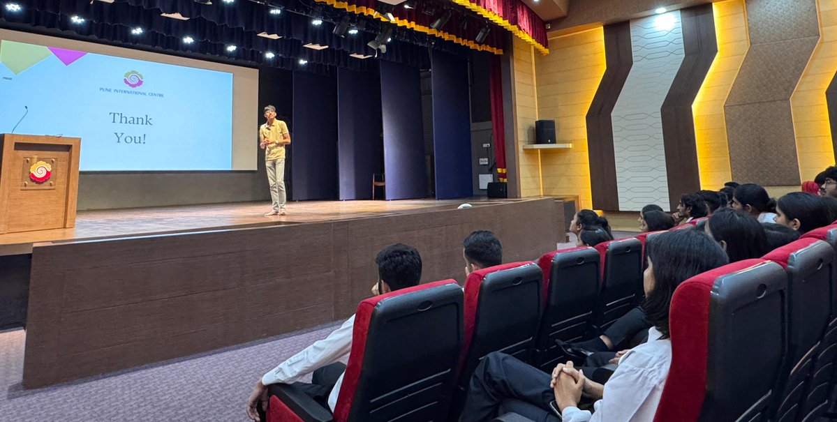 PuneIntCentre's tweet image. Pleased to host students from Army Law College, #Pune, at the @PuneIntCentre — 98% of them were from outside Maharashtra & from Army families! 🇮🇳
Led by Asst. Prof. Shubham Raut, their energy and perspective were truly inspiring.
@rameshmashelkar @Girbane @p_gadkari