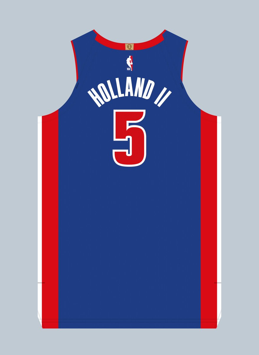Ron Holland II (<a href="/ron2kholland/">_ronhoops</a>) is switching from No. 00 to No. 5 for the #Pistons. Number last worn by Malik Beasley in 2025. #NBA
