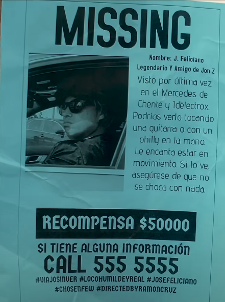 edissooon_'s tweet photo. #VIAJOSINVER #LOCOHUMILDEYREAL #JOSEFELICIANO #CHOSENFEW #DIRECTEDBYRAMONCRUZ https://t.co/RQPGf0DX4p