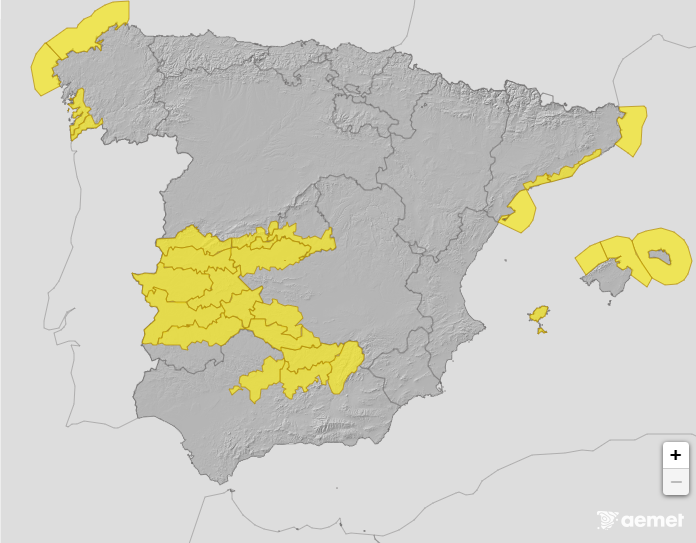 #meteo ALERTAS METEOROLÓGICAS A 8 JUL. 2025 06:00 LT. <a href="/AEMET_Esp/">AEMET</a> <a href="/RegatistasRV/">Regatistas Virtuales</a> 
regatistas-virtuales.net/zona-meteo/met…