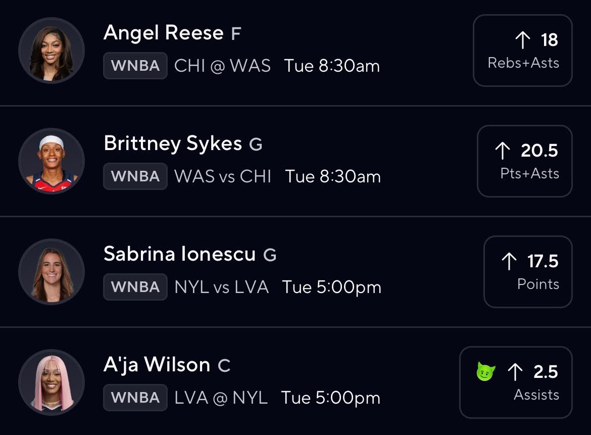 MailManLockz's tweet photo. WNBA Tuesday🏀

$25 to someone who LIKES when we cash❤️ https://t.co/xELpSfjECy