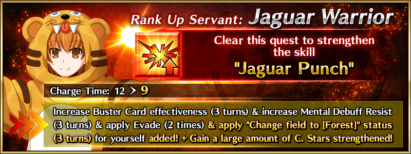 FateGO_USA's tweet photo. To celebrate the FGO 8th Anniversary, new Rank Up Quests are being permanently added for 14 Servants, which can be unlocked through the Chaldea Gate!

★4 (SR) Altria Pendragon (Alter) (Saber) and ★3 (R) Jaguar Warrior are featured!

More info➡️https://t.co/743O0okjBV
#FateGOUSA https://t.co/OIEs5pMtRC