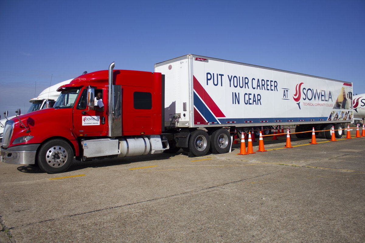 SowelaTCC's tweet image. Drive Your Future Forward - CDL Training Now Enrolling!
SOWELA's CDL Class A license training program is a comprehensive 245-hour (7-week day course) program. Class Starts: Mon., Aug. 4
Sign Up: sowela.edu/cdl
#CDL #TransportationCareers #CDLTraining
