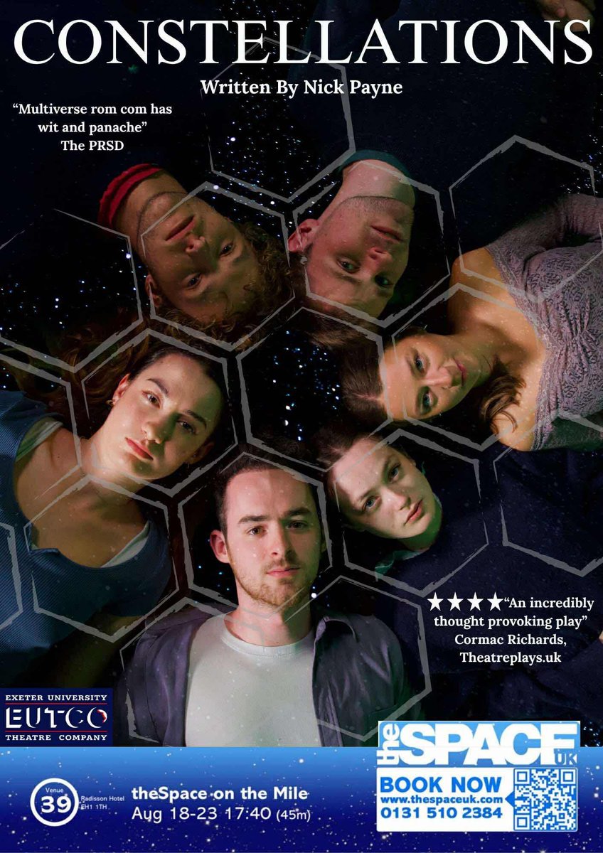 constelfringe25's tweet image. Official poster reveal✨

Come and see us perform from the 18th-23rd August at The Space on the Mile! 🤍🐝🪐

#quickflyering #daretodiscover
 
@eutco @edfringe @theSpaceUK @FringeReview @ReviewsGate @theweereview