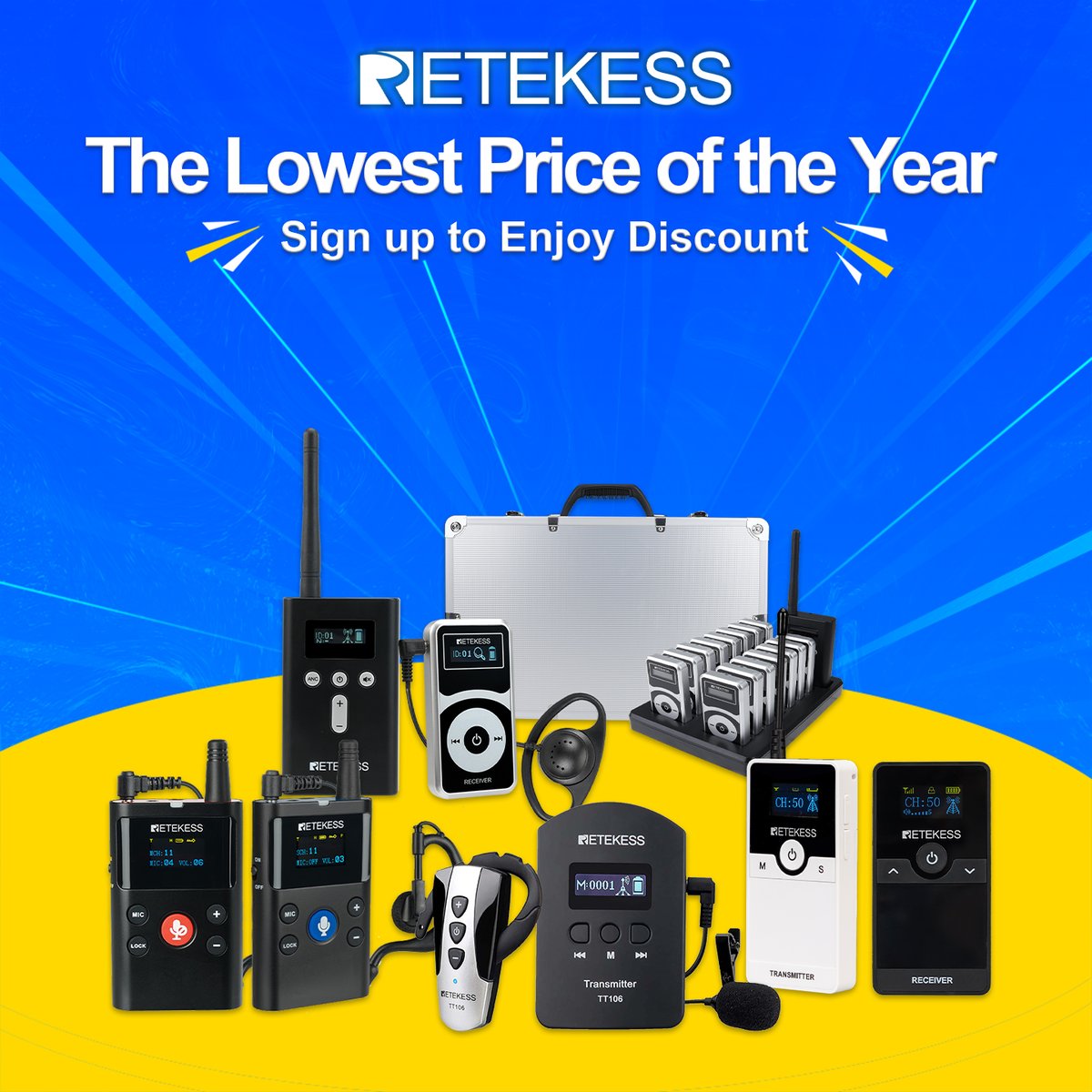 retekess's tweet photo. Retekess 2025 anniversary is coming! Come and see which products are at the lowest price of the year this week
TT126:https://t.co/RsfVQ90lFX
TT127:https://t.co/iY2J7uERul
TT106:https://t.co/7RNIGcHd5A
T130:https://t.co/idaNEP7fhj #tourguidesystem
Limited time, limited opportunity https://t.co/fxjfCKqw0s