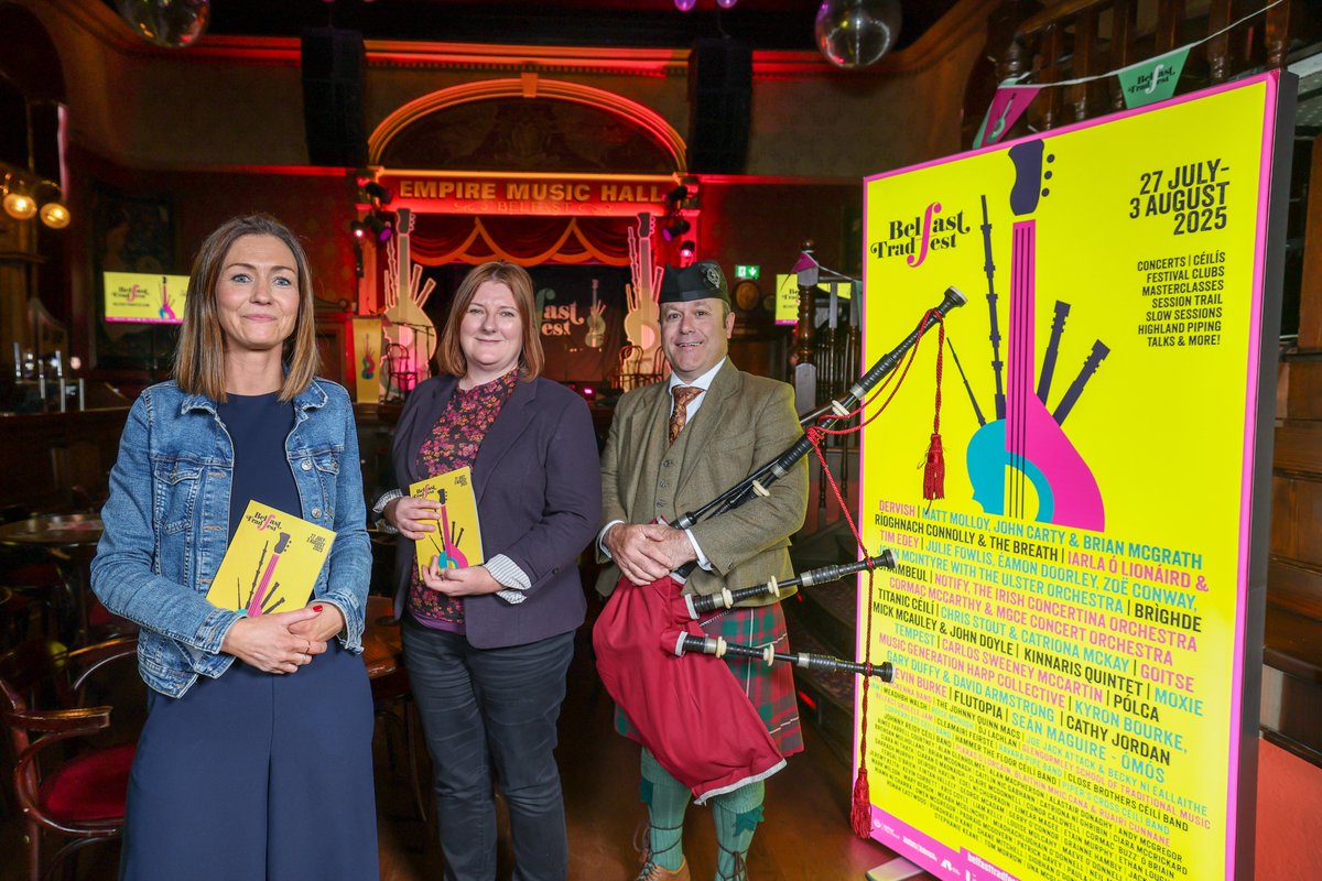 NITouristBoard's tweet image. Belfast TradFest kicks off this month with support from Tourism NI. It is among 14 events which secured funding through Tourism NI's International Tourism Events Fund.
Read more: shorturl.at/0AxN5