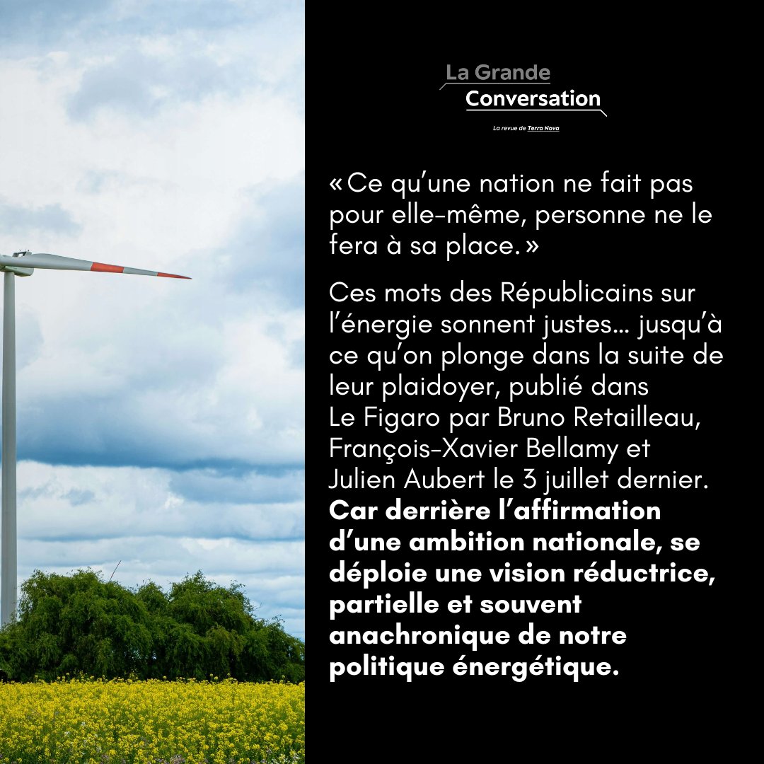 La Grande Conversation (@_laconversation) on Twitter photo ⚡ Dans une tribune récente, <a href="/lesRepublicains/">les Républicains</a> s’en prennent aux énergies renouvelables. <a href="/GoldbergNic/">Nicolas Goldberg</a> a souhaité leur répondre.
Opposer nucléaire et renouvelables, c’est sacrifier notre souveraineté énergétique.
👉 Retrouvez sa réponse en cliquant ici : lagrandeconversation.com/ecologie/la-pr… ⚡ Dans une tribune récente, <a href="/lesRepublicains/">les Républicains</a> s’en prennent aux énergies renouvelables. <a href="/GoldbergNic/">Nicolas Goldberg</a> a souhaité leur répondre.
Opposer nucléaire et renouvelables, c’est sacrifier notre souveraineté énergétique.
👉 Retrouvez sa réponse en cliquant ici : lagrandeconversation.com/ecologie/la-pr…