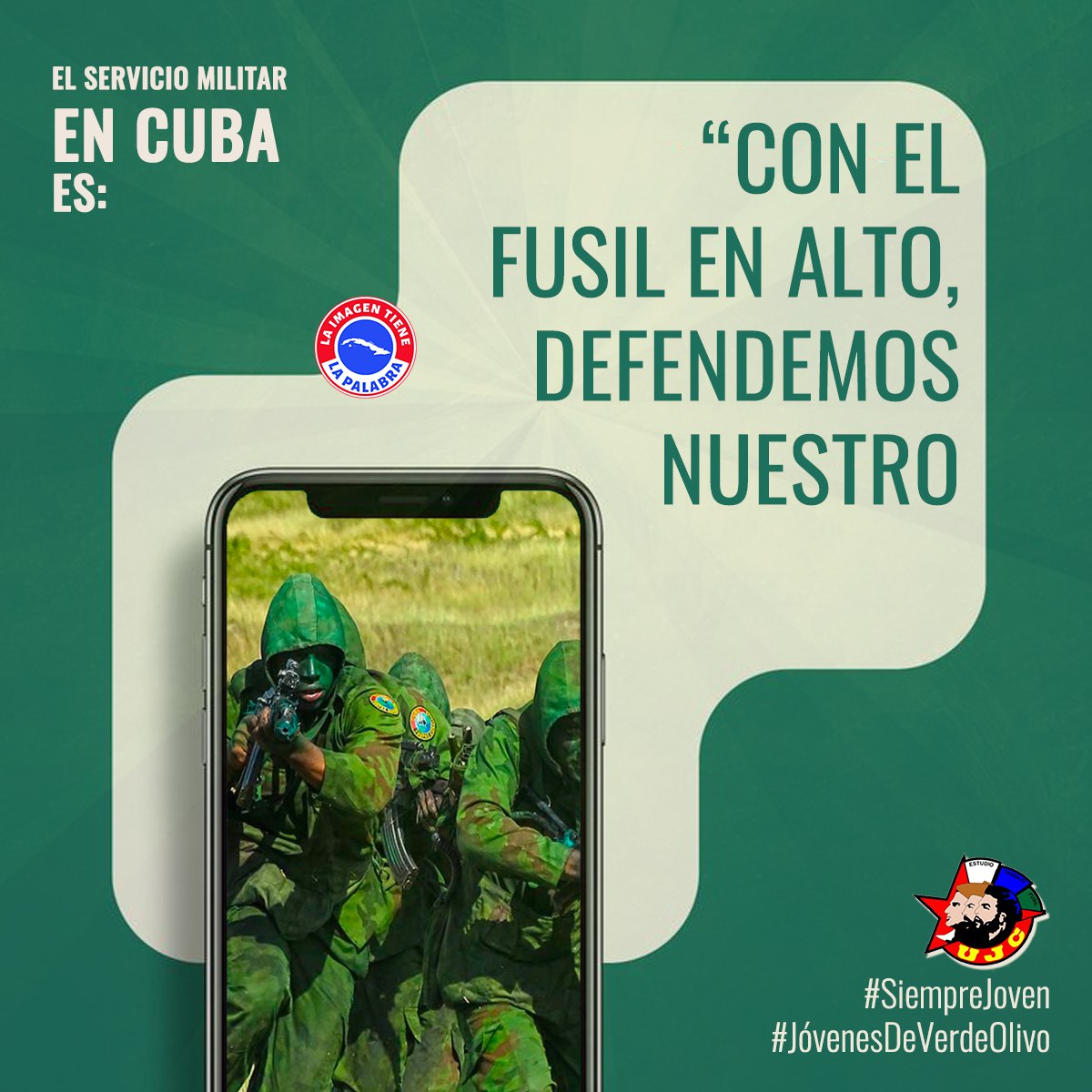 ZurdoPorAmor 🇨🇺 (@zurdoporamor) on Twitter photo "Nadie podrá arrebatarnos, ni por la seducción, ni por la fuerza, la Patria que los padres nos ganaron de pie".
✍️ <a href="/DiazCanelB/">Miguel Díaz-Canel Bermúdez</a>
#ConMisPropiasManos
<a href="/MinfarC/">Minfar_Cuba</a>
<a href="/EjrcitoOrienta1/">Ejército Oriental</a>
<a href="/DeZurdaTeam_/">DeZurdaTeam 📳</a>
<a href="/YAVelzquez1/">Mambí Rebelde ☭🇨🇺</a>
<a href="/Che_Refuerzo/">Destacamento de Refuerzo</a> "Nadie podrá arrebatarnos, ni por la seducción, ni por la fuerza, la Patria que los padres nos ganaron de pie".
✍️ <a href="/DiazCanelB/">Miguel Díaz-Canel Bermúdez</a>
#ConMisPropiasManos
<a href="/MinfarC/">Minfar_Cuba</a>
<a href="/EjrcitoOrienta1/">Ejército Oriental</a>
<a href="/DeZurdaTeam_/">DeZurdaTeam 📳</a>
<a href="/YAVelzquez1/">Mambí Rebelde ☭🇨🇺</a>
<a href="/Che_Refuerzo/">Destacamento de Refuerzo</a>