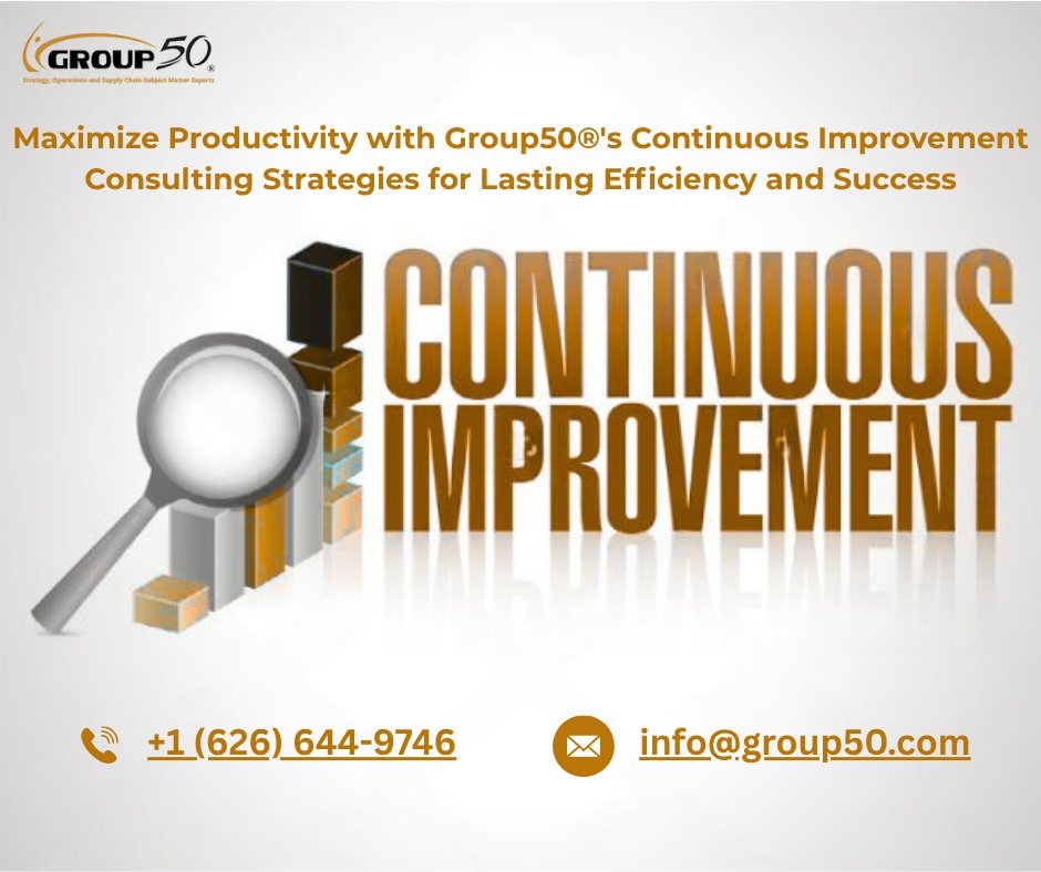 Elevate your business with Group50®'s Continuous Improvement Strategies! Achieve more with less and drive real success. 🚀

Visit: group50.com/continuous-imp…

#BusinessTransformation #ContinuousImprovement #Efficiency #Growth #group50consulting #SixSigma #LeanManagement