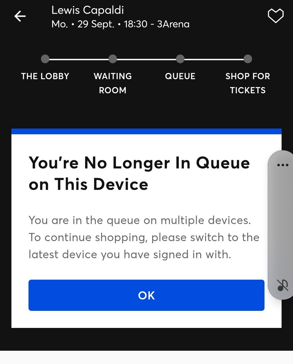 Fuck Ticketmaster honestly, I didn't even have tickets, I was in ONE queue and was thrown out when it was my turn for tickets for reserving too many??? Ffs... well guess I won't see you this time around <a href="/LewisCapaldi/">Lewis Capaldi</a> 💔