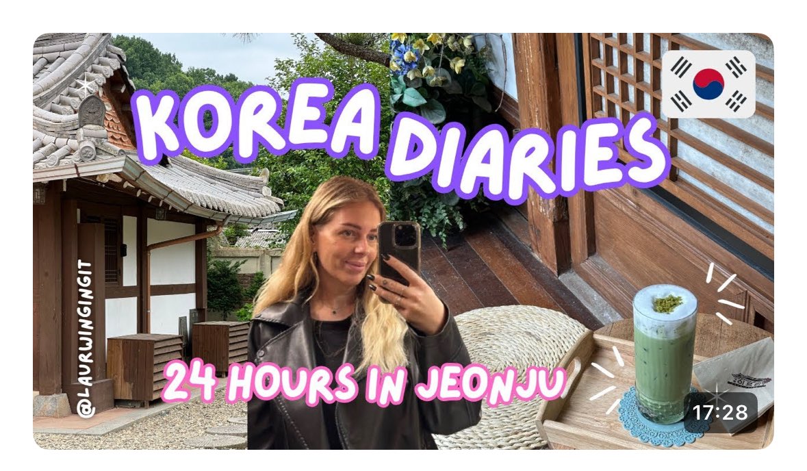 24 HOURS IN JEONJU 🇰🇷 Koreas largest traditional hanok village 🍜 street food market 🍧 travel vlog

youtu.be/jSMJwYmKHDE