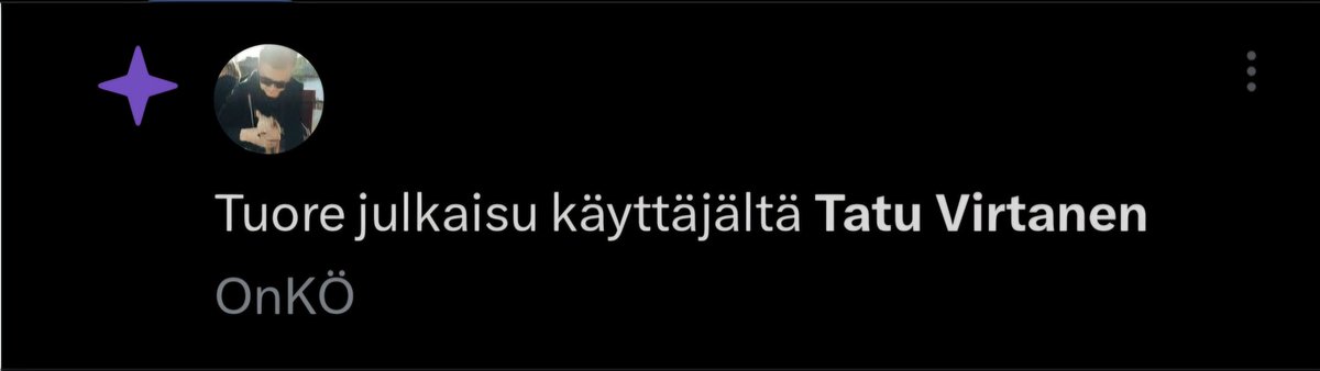 Nyt X jo pakottaa mulle <a href="/VirtanenTatu/">Tatu Virtanen</a> näitä sun "Sveitsi kurkulla" postauksia. Voin kertoa että ei ole notifikaatiot päällä sun twiiteistä, eikä taida olla jatkossakaan 😅