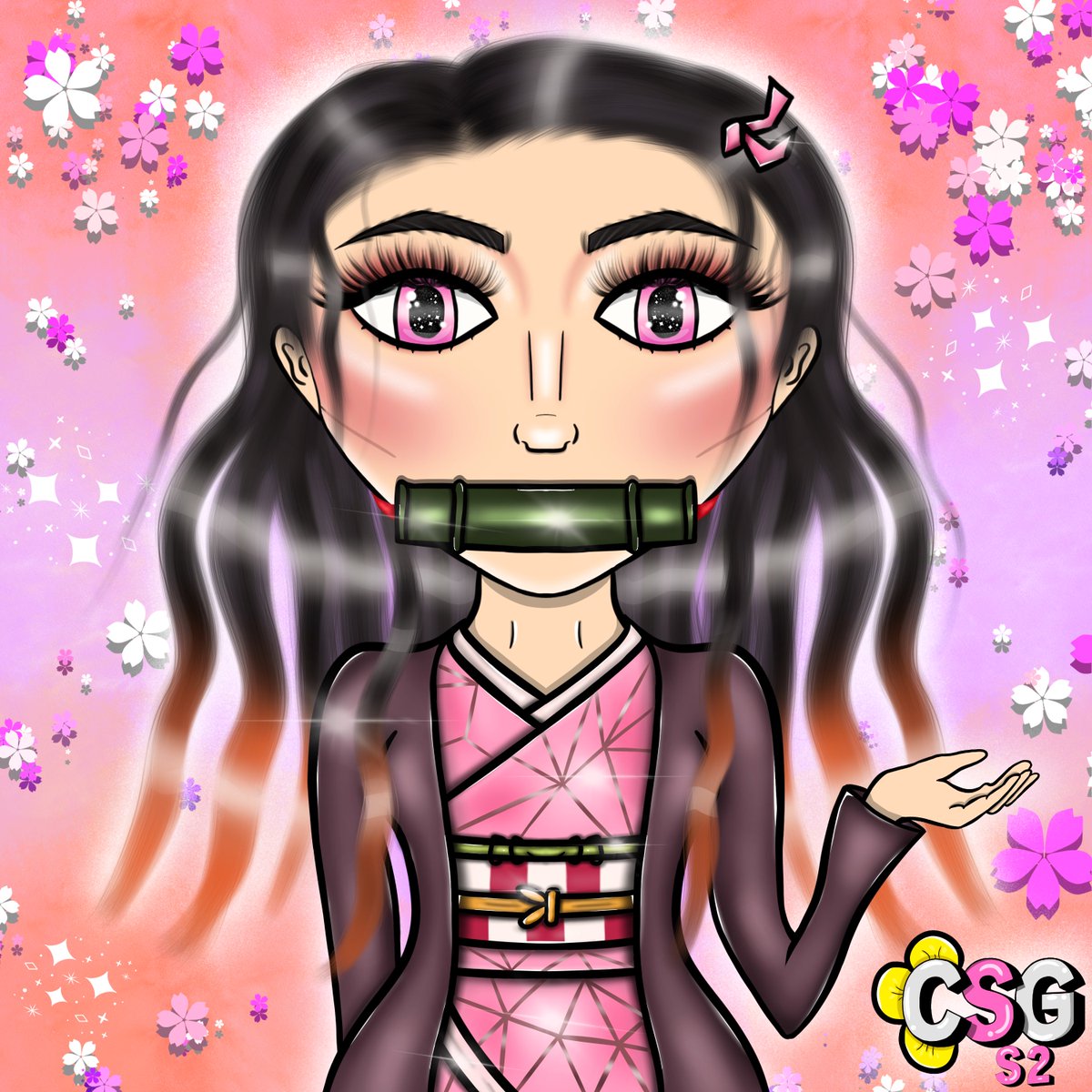 Good morning, happy Tuesday🩷

New CSG drop, inspired by “Nezuko Kamado” the color palette and details are so cute! Loved working on her kimono 👘🥰🩷 #ClassySassyGirls

Grab her! opensea.io/item/matic/0xd…

Plenty perks awaits u, as u join us, including monthly airdrops dropping