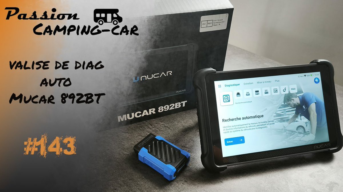 Episode 143 : Test valise de diagnostique Mucar 892BT

youtu.be/Y9_zWwu1DEw

#campingcar #passioncampingcar #mucar