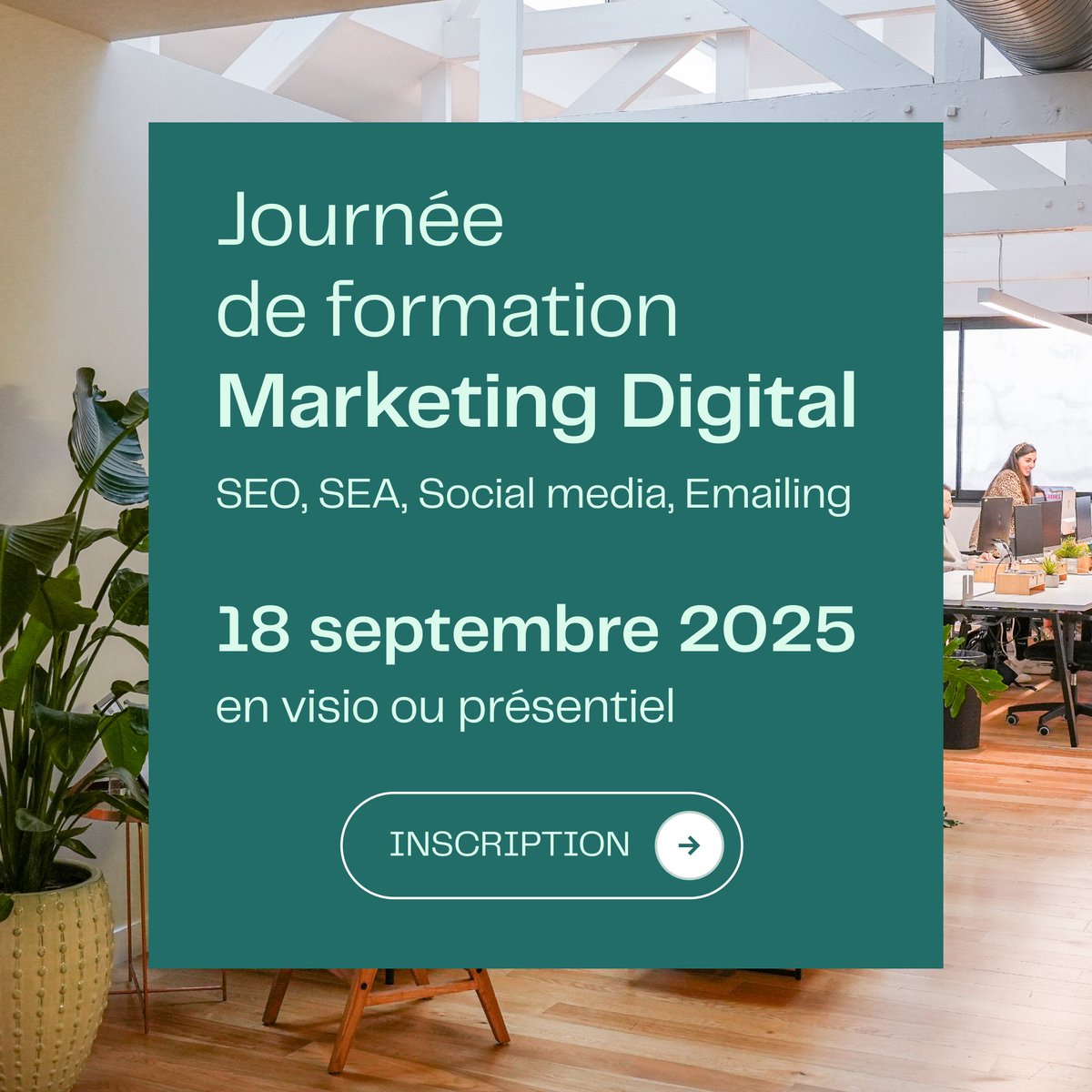 Participez à notre formation Marketing Digital pour maîtriser les principaux leviers d’acquisition en digital ! 🧑‍💻

📍Formation en présentiel ou en visio

Pour vous inscrire à la formation : eventbrite.com/e/billets-2025… 

#adveris #agencedigitale #formation #formationwebmarketing