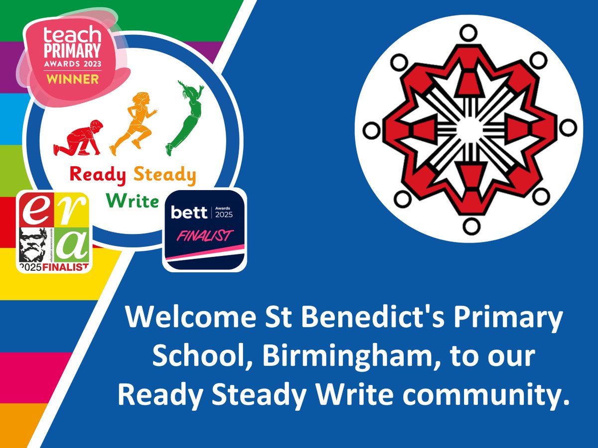 LiteracyCounts1's tweet photo. We are delighted to welcome @StBenedictsB10, Birmingham, to our Ready Steady Write community. We look forward to seeing your pupils thrive with our writing curriculum.
#ReadySteadyWrite #LiteracyCounts https://t.co/DqjtKsTGEq