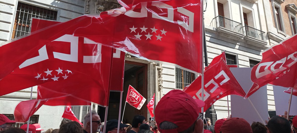 💬 Es la hora: #CumpleLoPactado 
📅8 de julio ⏰11:30 
Concentración en el Ministerio de Hacienda🏢📍
en calle de Alcalá,5. Madrid. <a href="/DGobiernoMadrid/">Delegación del Gobierno en Madrid 🏛️</a> 
<a href="/desdelamoncloa/">La Moncloa</a> <a href="/Haciendagob/">Ministerio de Hacienda</a> <a href="/mjmonteroc/">María Jesús Montero</a> // <a href="/FSCdeCCOO/">FSC-CCOO</a> <a href="/CCOO_FSCMadrid/">CCOO-FSC Madrid</a>

x.com/sae_fsc_ccoo/s…