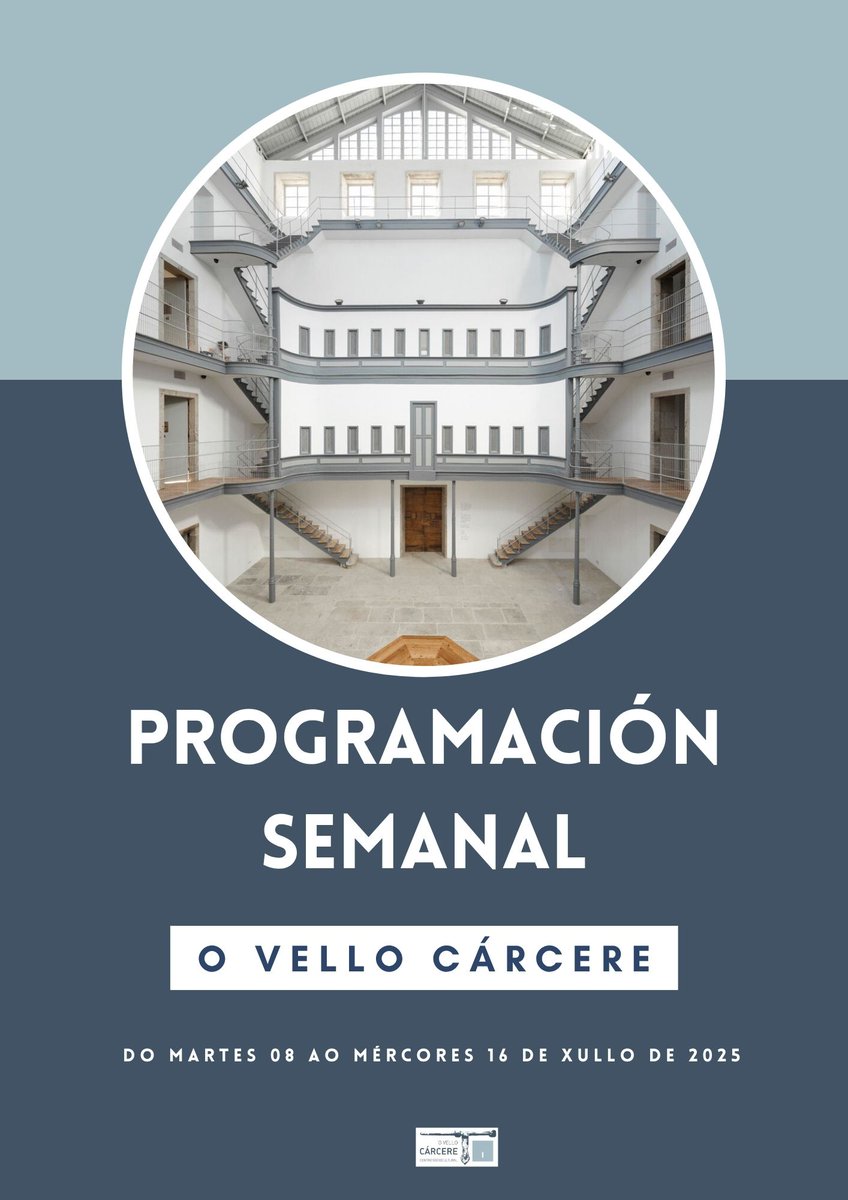 O Vello Cárcere (@o_vello_carcere) on Twitter photo Aquí vos deixamos a programación para esta semana!
ovellocarceredelugo.gal/programacion-s…
<a href="/LugoTurismo/">Cultura Turismo Lugo</a> Aquí vos deixamos a programación para esta semana!
ovellocarceredelugo.gal/programacion-s…
<a href="/LugoTurismo/">Cultura Turismo Lugo</a>