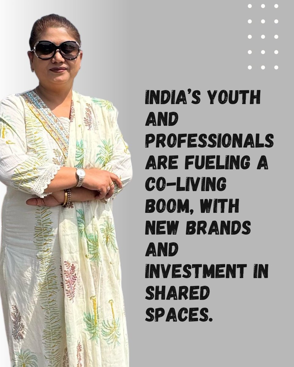 TechbuffRachna's tweet photo. Co-living is seeing record demand as India’s youth and professionals seek flexibility and community living. New brands and investments are reshaping the rental landscape!
#CoLiving #StudentHousing #UrbanLiving #RealEstateTrends #SharedSpaces https://t.co/GFbZ9e9X6a
